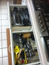 utensil drawers after